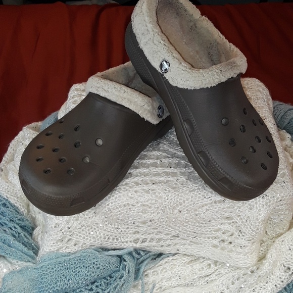 CROCS Shoes | Crocs Lined With Wool Sz 